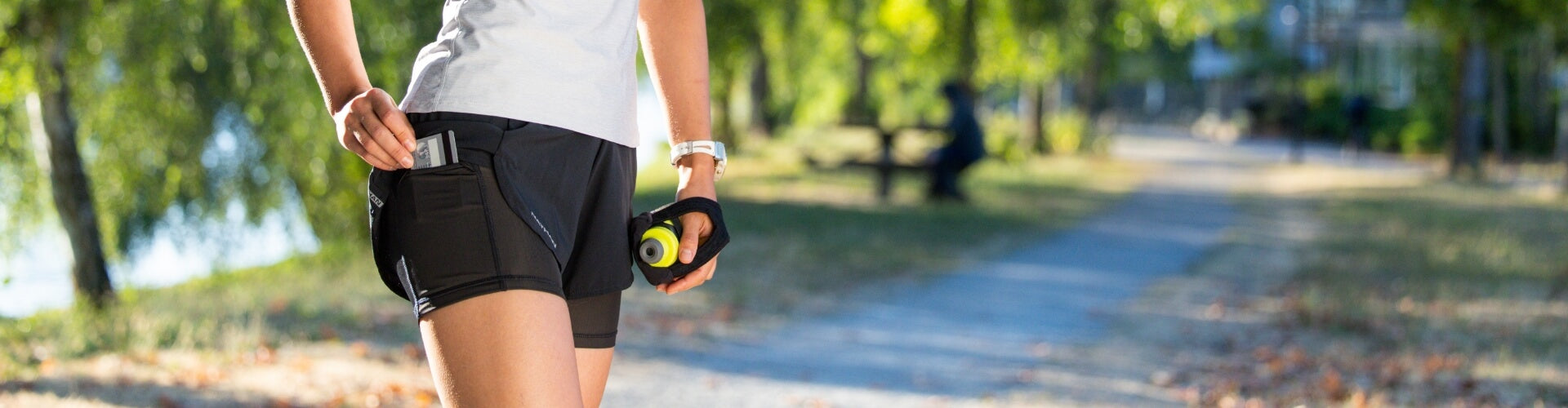 Woman Wearing Shorts With Pocket